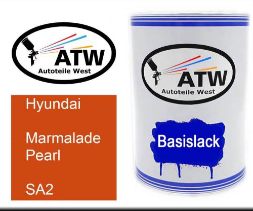 Hyundai, Marmalade Pearl, SA2: 500ml Lackdose, von ATW Autoteile West.